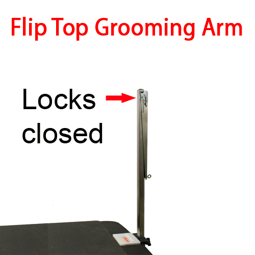 Groomers Helper® 1″ Flip-Top Stainless Steel Heavy Duty Grooming Arm
