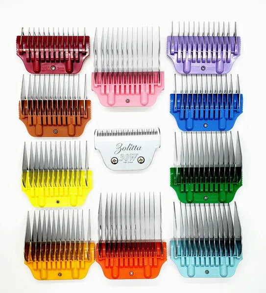 Zolitta Coloured Wide Attachment Combs - 10mm 3/8"