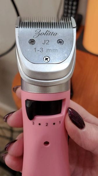 Zolitta Pink Lithium-Ion 5-in-1 clipper with 6 attachments