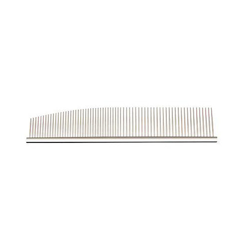 U&U Half Moon Stainless Silver Combination Comb – Poil Luxe