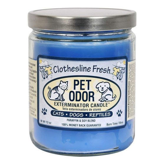 Pet Odor Exterminator Candle Clothesline