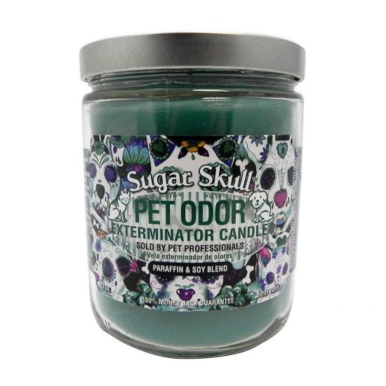 Pet Odor Exterminator Candle SUGAR SKULL